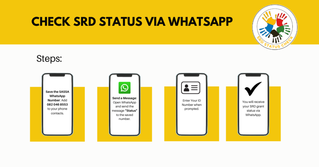 Check My SRD Grant Status via WhatsApp