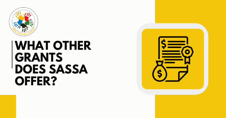 types of grants offered by sassa